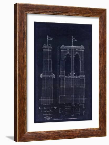 Brooklyn Bridge 1867-Tina Lavoie-Framed Giclee Print