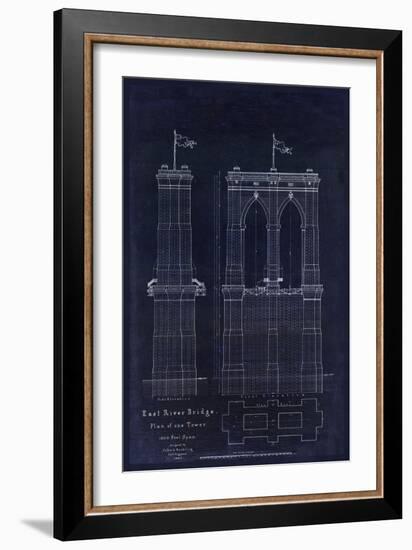 Brooklyn Bridge 1867-Tina Lavoie-Framed Giclee Print