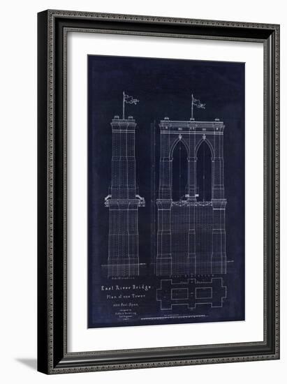 Brooklyn Bridge 1867-Tina Lavoie-Framed Giclee Print