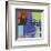 Brooklyn Bridge, 1983 (orange, blue, lime)-Andy Warhol-Framed Art Print