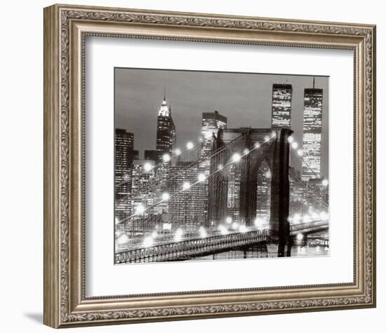 Brooklyn Bridge, 1983-null-Framed Art Print