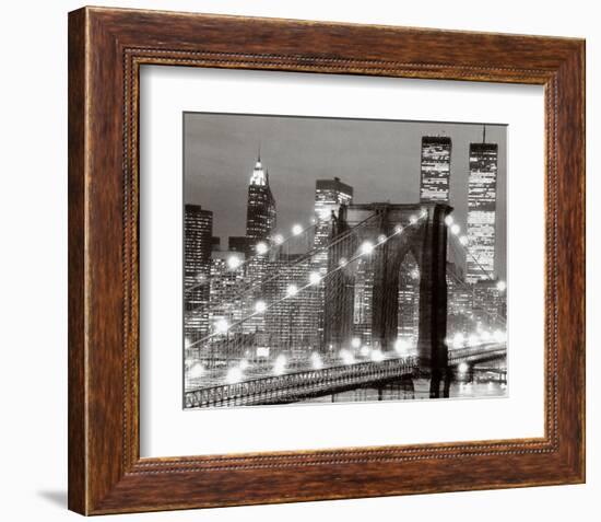 Brooklyn Bridge, 1983-null-Framed Art Print