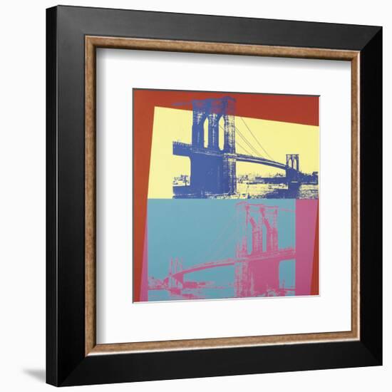 Brooklyn Bridge, 1983-Andy Warhol-Framed Art Print