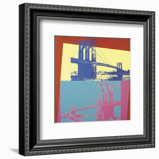 Brooklyn Bridge, 1983-Andy Warhol-Framed Art Print