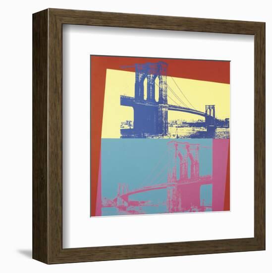 Brooklyn Bridge, 1983-Andy Warhol-Framed Art Print