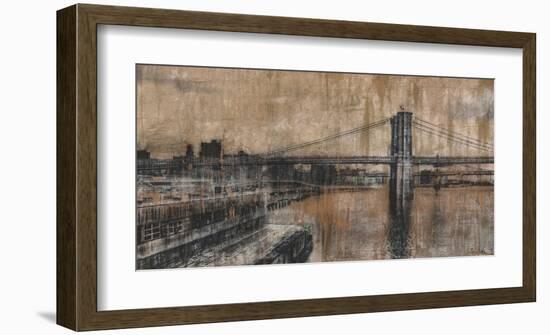 Brooklyn Bridge 1-Dario Moschetta-Framed Art Print