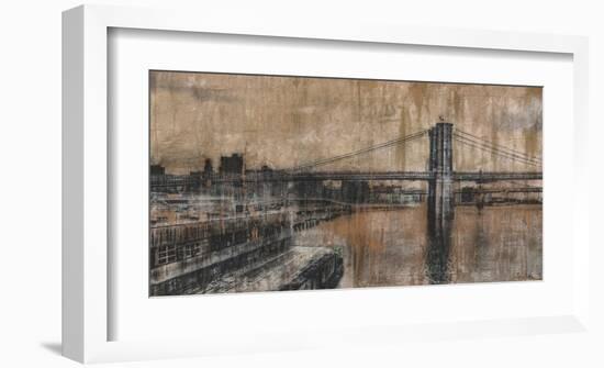 Brooklyn Bridge 1-Dario Moschetta-Framed Art Print