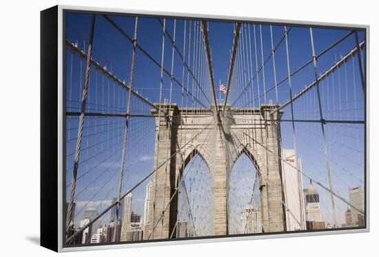 Brooklyn Bridge #2, New York City, New York 08-Monte Nagler-Framed Premier Image Canvas