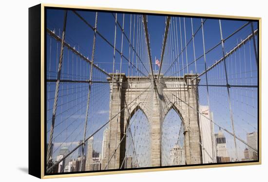 Brooklyn Bridge #2, New York City, New York 08-Monte Nagler-Framed Premier Image Canvas