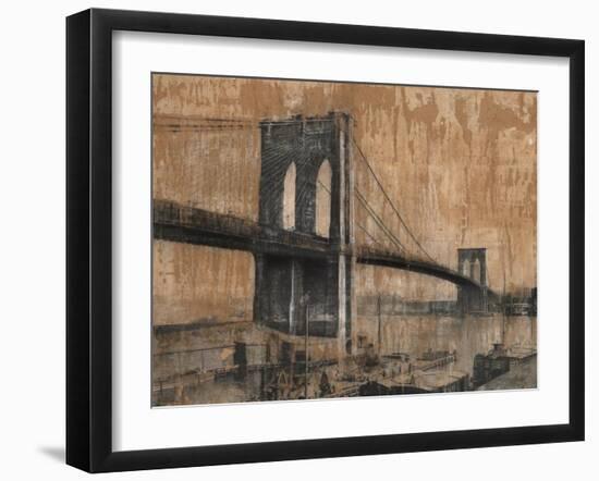 Brooklyn Bridge 2-Dario Moschetta-Framed Art Print