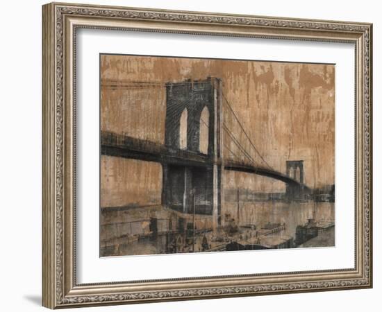Brooklyn Bridge 2-Dario Moschetta-Framed Art Print