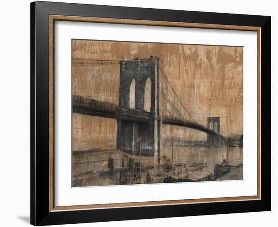 Brooklyn Bridge 2-Dario Moschetta-Framed Art Print