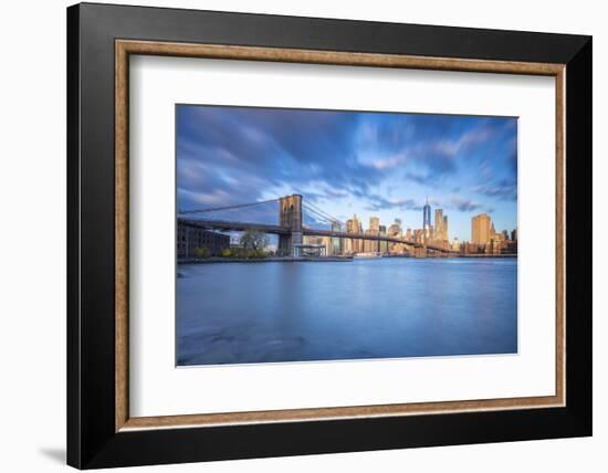 Brooklyn Bridge and Lower Manhattan/Downtown, New York City, New York, USA-Jon Arnold-Framed Photographic Print