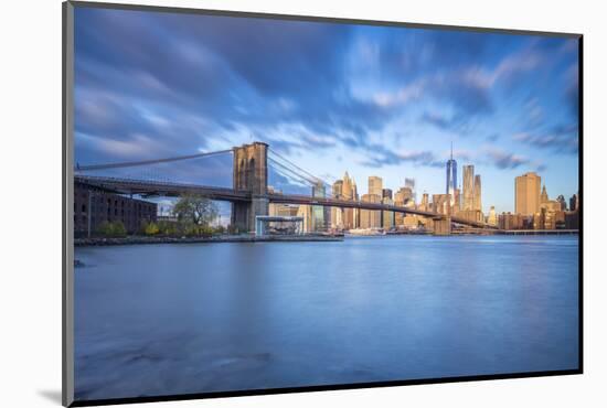 Brooklyn Bridge and Lower Manhattan/Downtown, New York City, New York, USA-Jon Arnold-Mounted Photographic Print