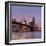 Brooklyn Bridge and Lower Manhattan skyline at dawn City-Ed Hasler-Framed Photographic Print