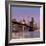 Brooklyn Bridge and Lower Manhattan skyline at dawn City-Ed Hasler-Framed Photographic Print