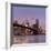 Brooklyn Bridge and Lower Manhattan skyline at dawn City-Ed Hasler-Framed Photographic Print