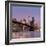 Brooklyn Bridge and Lower Manhattan skyline at dawn City-Ed Hasler-Framed Photographic Print