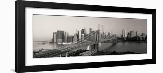 Brooklyn Bridge and Manhattan at Sunrise-Joseph Sohm-Framed Art Print