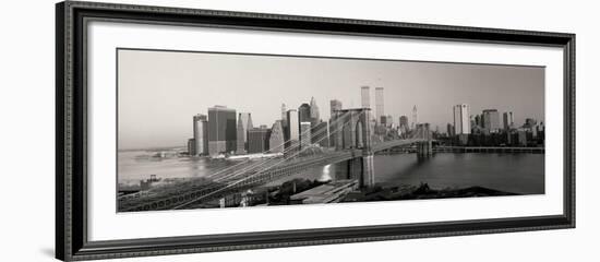 Brooklyn Bridge and Manhattan at Sunrise-Joseph Sohm-Framed Art Print