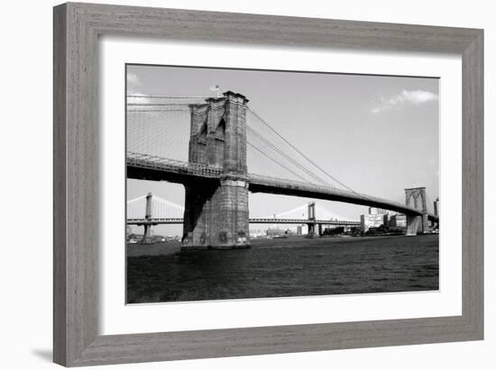 Brooklyn Bridge and Manhattan Bridge, Day-Phil Maier-Framed Art Print