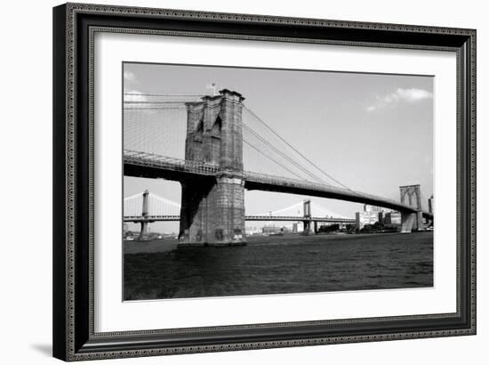 Brooklyn Bridge and Manhattan Bridge, Day-Phil Maier-Framed Art Print