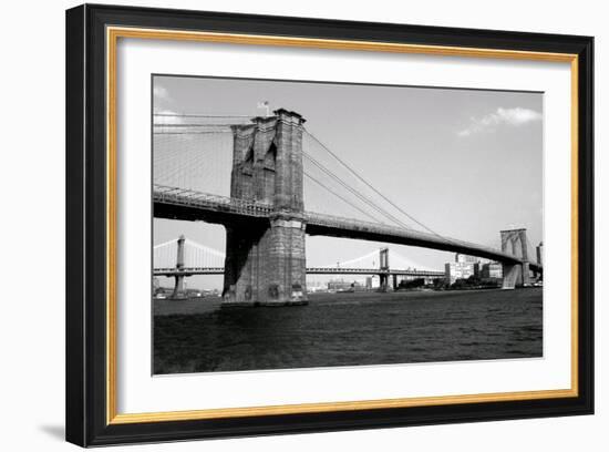 Brooklyn Bridge and Manhattan Bridge, Day-Phil Maier-Framed Art Print