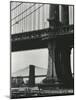 Brooklyn Bridge and Manhattan Bridge, New York, c. 1946-Brett Weston-Mounted Photographic Print