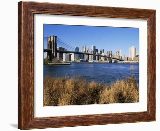 Brooklyn Bridge and Manhattan, New York City, USA-Doug Pearson-Framed Photographic Print