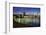 Brooklyn Bridge and Manhattan Skyline at Dusk from Brooklyn Bridge Park-Amanda Hall-Framed Photographic Print