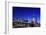 Brooklyn Bridge and Manhattan Skyline at Night, New York City-Zigi-Framed Photographic Print