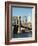 Brooklyn Bridge and Manhattan Skyline, New York City, New York, USA-Amanda Hall-Framed Photographic Print