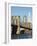 Brooklyn Bridge and Manhattan Skyline, New York City, New York, USA-Amanda Hall-Framed Photographic Print