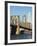 Brooklyn Bridge and Manhattan Skyline, New York City, New York, USA-Amanda Hall-Framed Photographic Print