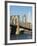 Brooklyn Bridge and Manhattan Skyline, New York City, New York, USA-Amanda Hall-Framed Photographic Print