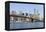 Brooklyn Bridge and Manhattan skyline, New York City, United States of America, North America-Fraser Hall-Framed Premier Image Canvas