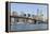 Brooklyn Bridge and Manhattan skyline, New York City, United States of America, North America-Fraser Hall-Framed Premier Image Canvas