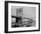 Brooklyn Bridge and Sailing Ships-J.S. Johnston-Framed Photographic Print