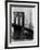 Brooklyn Bridge and Woolworth Building, 1921-Irving Underhill-Framed Art Print