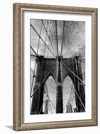 Brooklyn Bridge Approach-Jessica Jenney-Framed Photographic Print