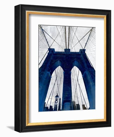 Brooklyn Bridge Blue-null-Framed Giclee Print