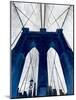 Brooklyn Bridge Blue-null-Mounted Premium Giclee Print