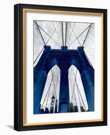 Brooklyn Bridge Blue-null-Framed Premium Giclee Print