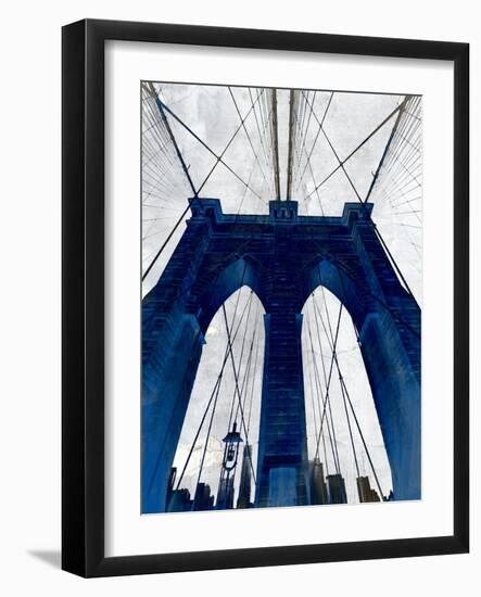 Brooklyn Bridge Blue-null-Framed Giclee Print