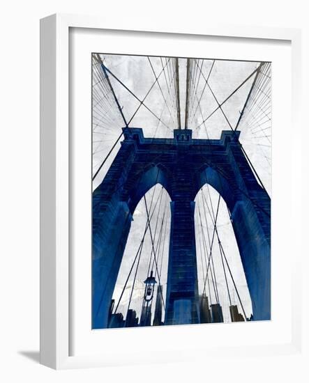 Brooklyn Bridge Blue-null-Framed Giclee Print