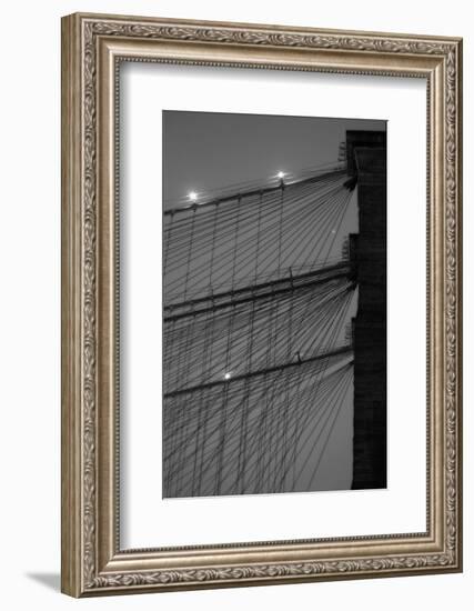 Brooklyn Bridge BW-John Gusky-Framed Photographic Print