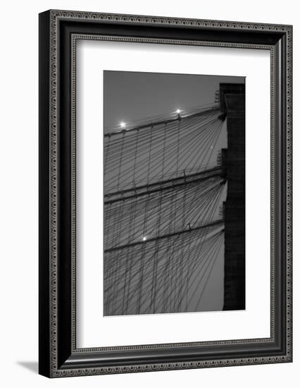 Brooklyn Bridge BW-John Gusky-Framed Photographic Print