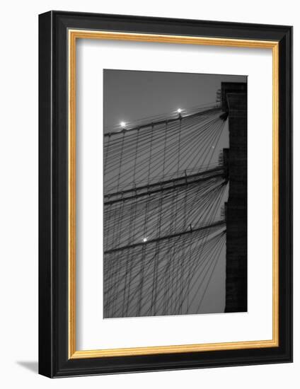 Brooklyn Bridge BW-John Gusky-Framed Photographic Print