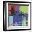 Brooklyn Bridge, c.1983 (orange, blue, lime)-Andy Warhol-Framed Art Print