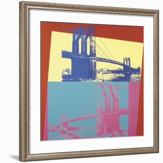 Brooklyn Bridge, c.1983-Andy Warhol-Framed Giclee Print